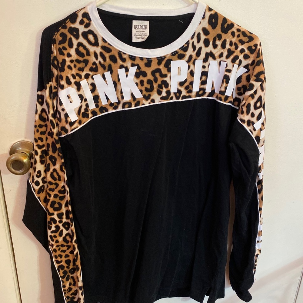 Victoria Secret Pink Long sleeve Leopard print